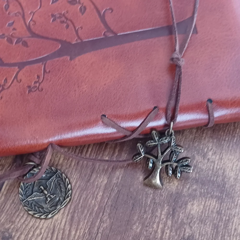 Antique Handmade leather bound sketchbook  9